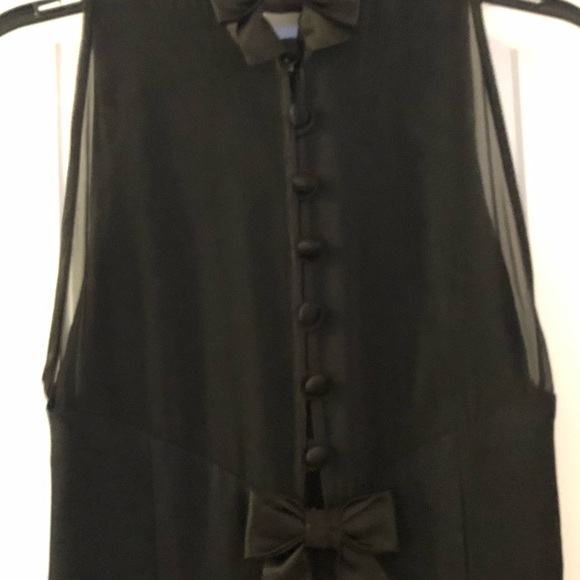 Donna Ricco long front slit sleeveless dress sz4 - Picture 4 of 4